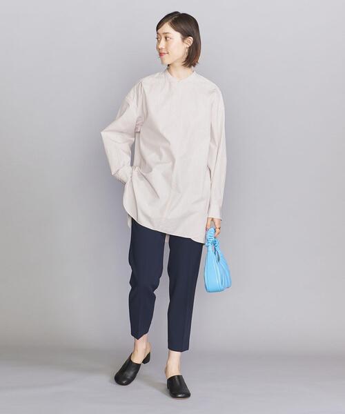 BEAUTY&YOUTH UNITED ARROWS(ビューティーアンドユースユナイテッドアローズ)の「BY コットンタイプライター ワイド スキッパーシャツ -ウォッシャブル-(シャツ/ブラウス・レディース・ホワイト/ネイビー/その他1・FREE)」の9枚目の写真