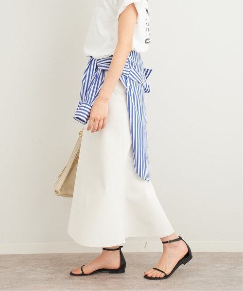 FRAMeWORK（フレームワーク）の「ダブルフェイスジャージフレアスカート3◆（スカート・レディース・ホワイト/ブラック・38/36）」の9枚目の写真