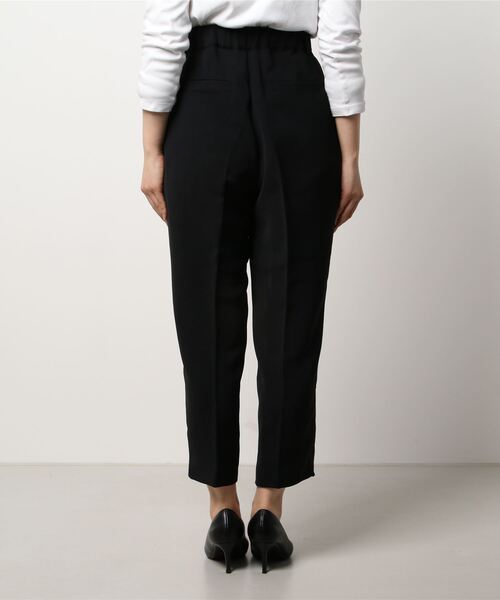 crie conforto（クリーコンフォルト）の「ボックスタックテーパードパンツ（スラックス・レディース・ピンク/ブラック・MEDIUM/SMALL）」の3枚目の写真