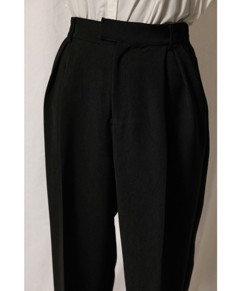 crie conforto（クリーコンフォルト）の「ボックスタックテーパードパンツ（スラックス・レディース・ピンク/ブラック・MEDIUM/SMALL）」の9枚目の写真