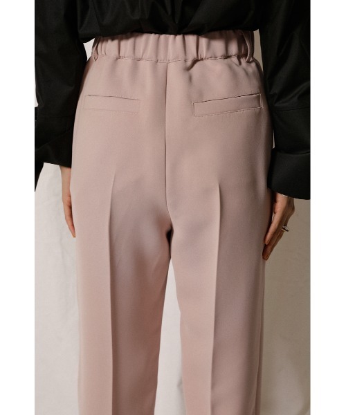 crie conforto（クリーコンフォルト）の「ボックスタックテーパードパンツ（スラックス・レディース・ピンク/ブラック・MEDIUM/SMALL）」の18枚目の写真