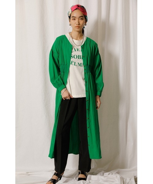 crie conforto（クリーコンフォルト）の「ボックスタックテーパードパンツ（スラックス・レディース・ピンク/ブラック・MEDIUM/SMALL）」の21枚目の写真