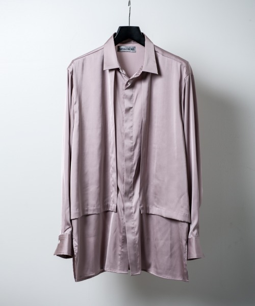 Buffalo Bobs（バッファローボブズ）の「TOPPER(トッパー)サテン フラップ トロミ シャツ（シャツ/ブラウス・メンズ・ピンク/マルチ/ミント・2-3/1-2）」の16枚目の写真