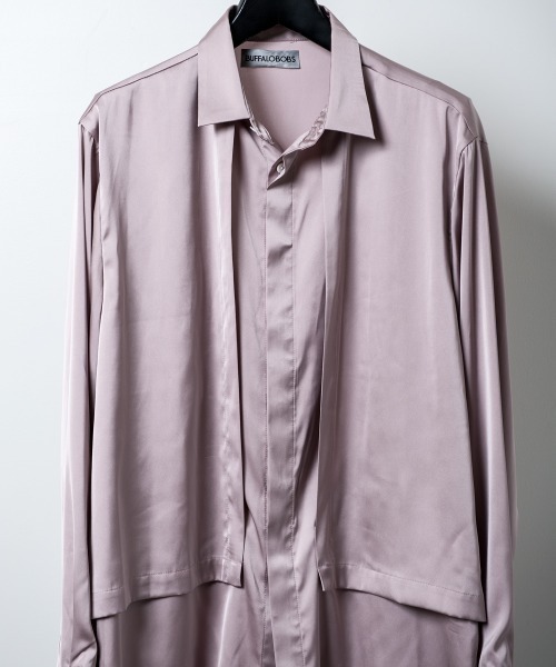 Buffalo Bobs（バッファローボブズ）の「TOPPER(トッパー)サテン フラップ トロミ シャツ（シャツ/ブラウス・メンズ・ピンク/マルチ/ミント・2-3/1-2）」の18枚目の写真
