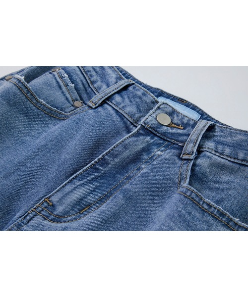 EKCOOKIES（イーケークッキーズ）の「【 ユニセックス 】【 EKCOOKIES 】サンドウォッシュテーパードデニム（デニムパンツ・レディース・インディゴブルー・S/M/L/XL）」の3枚目の写真