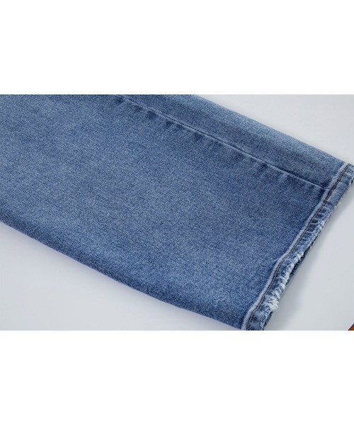 EKCOOKIES（イーケークッキーズ）の「【 ユニセックス 】【 EKCOOKIES 】サンドウォッシュテーパードデニム（デニムパンツ・レディース・インディゴブルー・S/M/L/XL）」の7枚目の写真