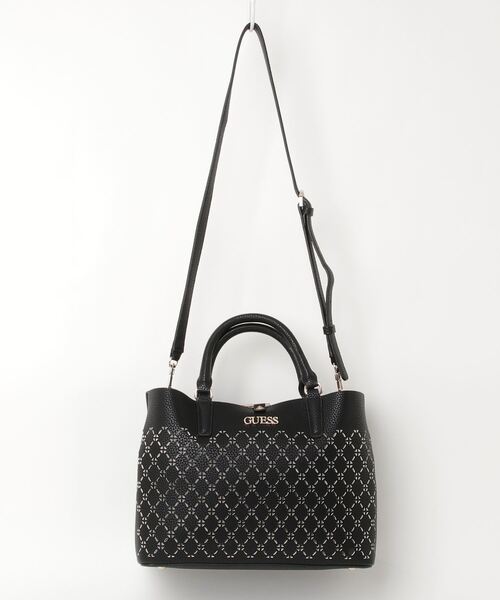 Guess(ゲス)の「AMARA Girlfriend Satchel(ハンドバッグ・レディース・ブラック/ベージュ・ONE SIZE)」の9枚目の写真