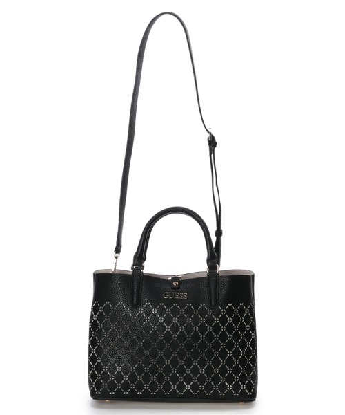 Guess(ゲス)の「AMARA Girlfriend Satchel(ハンドバッグ・レディース・ブラック/ベージュ・ONE SIZE)」の21枚目の写真