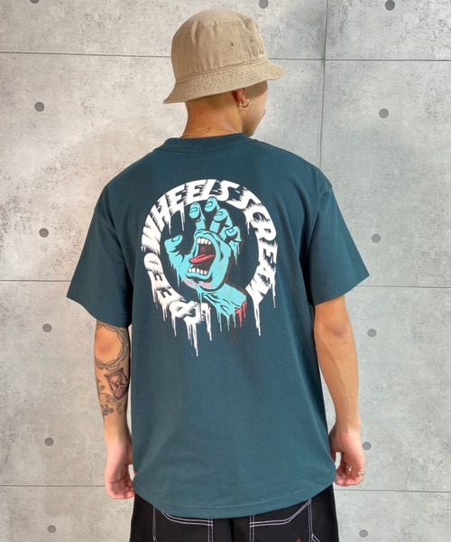 SANTA CRUZ（サンタクルーズ）の「【ムラサキスポーツ別注】SANTACRUZ/サンタクルーズ ルーズシルエット バックプリントTシャツ 502221407（Tシャツ/カットソー・メンズ・ホワイト/レッド/ブラック/グリーン・XXL/L/M/XL）」の4枚目の写真