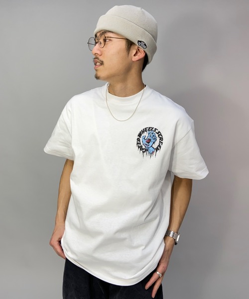 SANTA CRUZ（サンタクルーズ）の「【ムラサキスポーツ別注】SANTACRUZ/サンタクルーズ ルーズシルエット バックプリントTシャツ 502221407（Tシャツ/カットソー・メンズ・ホワイト/レッド/ブラック/グリーン・XXL/L/M/XL）」の5枚目の写真