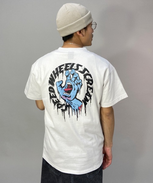 SANTA CRUZ（サンタクルーズ）の「【ムラサキスポーツ別注】SANTACRUZ/サンタクルーズ ルーズシルエット バックプリントTシャツ 502221407（Tシャツ/カットソー・メンズ・ホワイト/レッド/ブラック/グリーン・XXL/L/M/XL）」の7枚目の写真