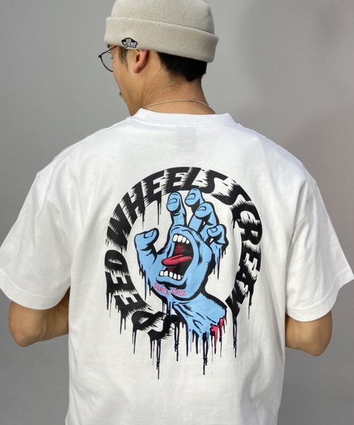 SANTA CRUZ（サンタクルーズ）の「【ムラサキスポーツ別注】SANTACRUZ/サンタクルーズ ルーズシルエット バックプリントTシャツ 502221407（Tシャツ/カットソー・メンズ・ホワイト/レッド/ブラック/グリーン・XXL/L/M/XL）」の8枚目の写真