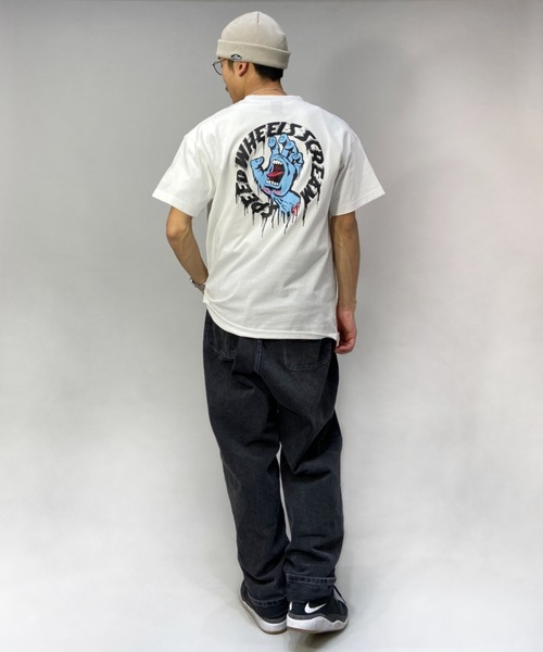 SANTA CRUZ（サンタクルーズ）の「【ムラサキスポーツ別注】SANTACRUZ/サンタクルーズ ルーズシルエット バックプリントTシャツ 502221407（Tシャツ/カットソー・メンズ・ホワイト/レッド/ブラック/グリーン・XXL/L/M/XL）」の12枚目の写真