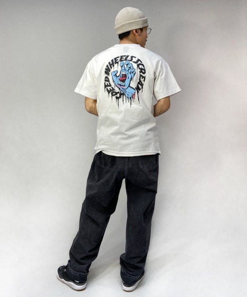 SANTA CRUZ（サンタクルーズ）の「【ムラサキスポーツ別注】SANTACRUZ/サンタクルーズ ルーズシルエット バックプリントTシャツ 502221407（Tシャツ/カットソー・メンズ・ホワイト/レッド/ブラック/グリーン・XXL/L/M/XL）」の11枚目の写真