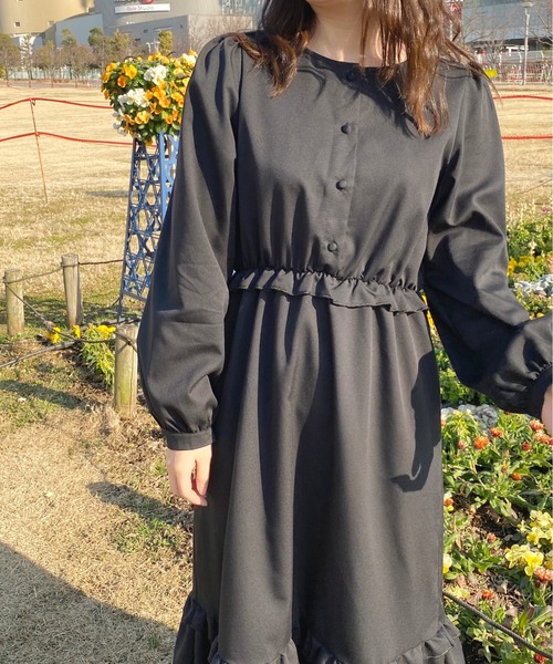 apres jour(アプレジュール)の「フリルティアードワンピース【ZOZOTOWN限定アイテム】(ワンピース・レディース・アイボリー/ブラック系その他/ライトベージュ/ピンクベージュ/ブラック・X-LARGE/フリー)」の19枚目の写真