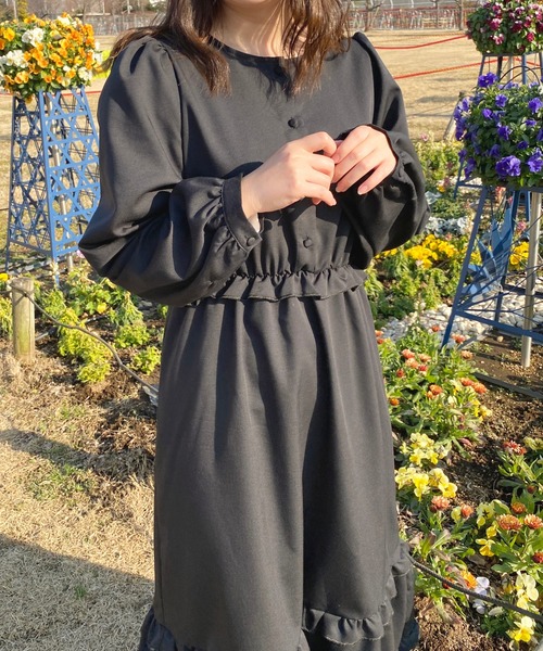 apres jour(アプレジュール)の「フリルティアードワンピース【ZOZOTOWN限定アイテム】(ワンピース・レディース・アイボリー/ブラック系その他/ライトベージュ/ピンクベージュ/ブラック・X-LARGE/フリー)」の21枚目の写真