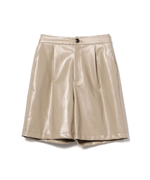 B:MING by BEAMS（ビーミングバイビームス）の「B:MING by BEAMS / フェイクレザー ショート パンツ 22SS（その他パンツ・レディース・ブラック/ベージュ・SMALL/MEDIUM）」の13枚目の写真