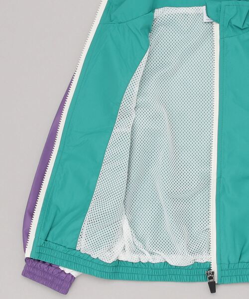 Champion（チャンピオン）の「CHAMPION/チャンピオン キッズ ジャケット CK-V601（ナイロンジャケット・キッズ・グリーン/ホワイト・110cm/140cm/130cm/100cm/120cm）」の3枚目の写真