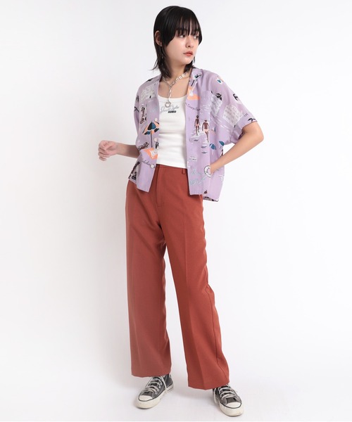 RNA（アールエヌエー）の「R3948 イージーストレートワークパンツ（スラックス・レディース・ブラウン/イエロー/ブルー・MEDIUM）」の19枚目の写真