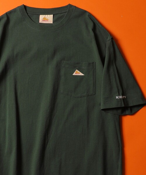 FREAK'S STORE(フリークスストア)の「WEB限定 KELTY×FREAK'S STORE/ケルティ 別注 ワンポイント ヴィンテージロゴ ポケットTシャツ/リンガーTシャツ/ポケT(Tシャツ/カットソー・メンズ・ホワイト/ブラック/サックスブルー/ホワイト×レッド/ブラック×ホワイト/グレイッシュベージュ/アッシュグレー/ダークグリーン/ラベンダー/ホワイト×ブラック/ホワイト×パープル・X-LARGE/SMALL/LARGE/MEDIUM)」の10枚目の写真