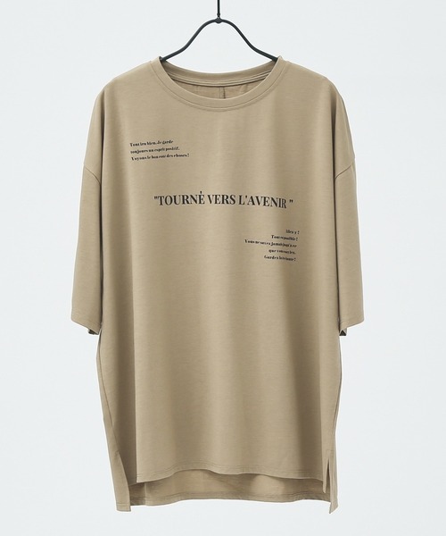 abahouse mavie(アバハウスマヴィ)の「オーバーサイズロゴTシャツ(Tシャツ/カットソー・レディース・チャコールグレー/ブラック/ホワイト/ホワイト系その他/グレー系その他/ベージュ/ホワイト系その他2/ブラック系その他・フリー)」の21枚目の写真