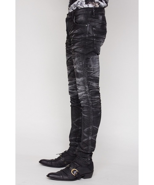 TORNADO MART 名作 ハイトーンウェーブスキニーデニ厶　完売品Sサイズ TORNADO MART（トルネードマート）の「TORNADO MART∴ハイトーン