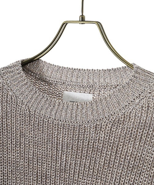 PORT BY ARK（ポートバイアーク）の「PORT BY ARK / ポートバイアーク：Straw yarn Knit P/O：PO11-K001[COR]（ニット/セーター・メンズ・ネイビー/グレー・FREE）」の16枚目の写真