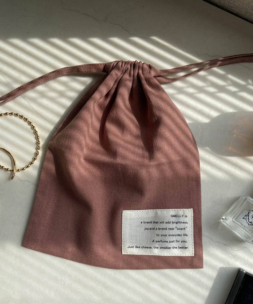 SMELLY（スメリー）の「キンチャクポーチ（ポーチ・レディース・ブラウン/グレー/ナチュラル/イエロー/グリーン/ダークブラウン・-）」の13枚目の写真