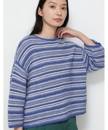 human woman / ヒューマンウーマン ◆袖ボタン付きボーダーニット 楽天市場】【SALE／50%OFF】◇袖ボタン付きボーダーニット human