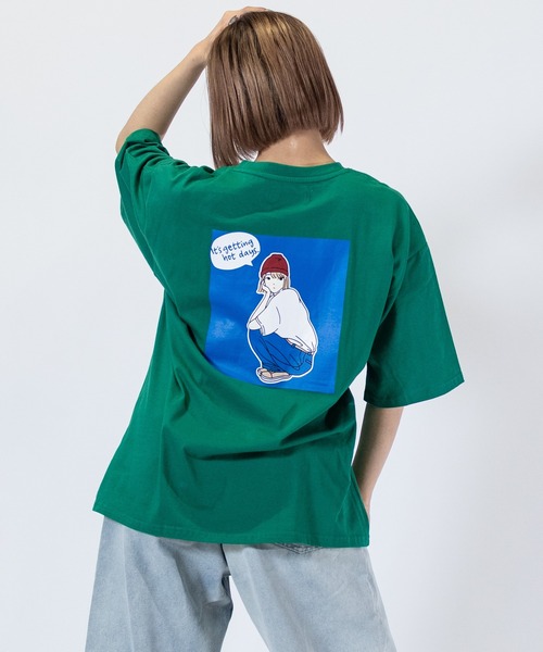 Red Cap Girl（レッドキャプガール）の「【a-r】〔Red Cap Girl/レッドキャップガール〕天竺 RCGフロントプリント/バックプリント カラーTシャツ（Tシャツ/カットソー・メンズ・ホワイト/ブルー/ダークグリーン/ブラック/ホワイト系その他/サックスブルー系/ブルー系その他/グリーン・MEDIUM/LARGE/X-LARGE）」の5枚目の写真
