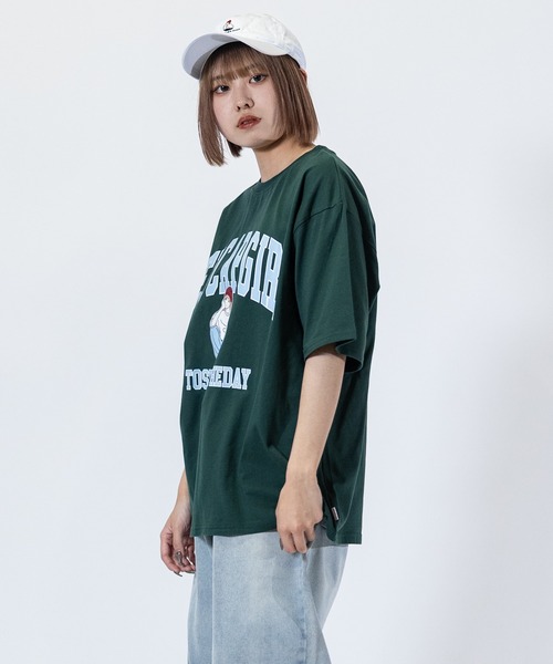 Red Cap Girl(レッドキャプガール)の「【a-r】〔Red Cap Girl/レッドキャップガール〕天竺 RCGフロントプリント/バックプリント カラーTシャツ(Tシャツ/カットソー・メンズ・ホワイト/ブラック/ダークグリーン/ブルー/ブルー系その他/サックスブルー系/グリーン/ホワイト系その他・MEDIUM/LARGE/X-LARGE)」の20枚目の写真