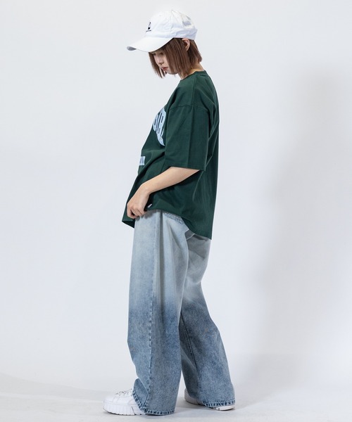 Red Cap Girl(レッドキャプガール)の「【a-r】〔Red Cap Girl/レッドキャップガール〕天竺 RCGフロントプリント/バックプリント カラーTシャツ(Tシャツ/カットソー・メンズ・ホワイト/ブラック/ダークグリーン/ブルー/ブルー系その他/サックスブルー系/グリーン/ホワイト系その他・MEDIUM/LARGE/X-LARGE)」の15枚目の写真