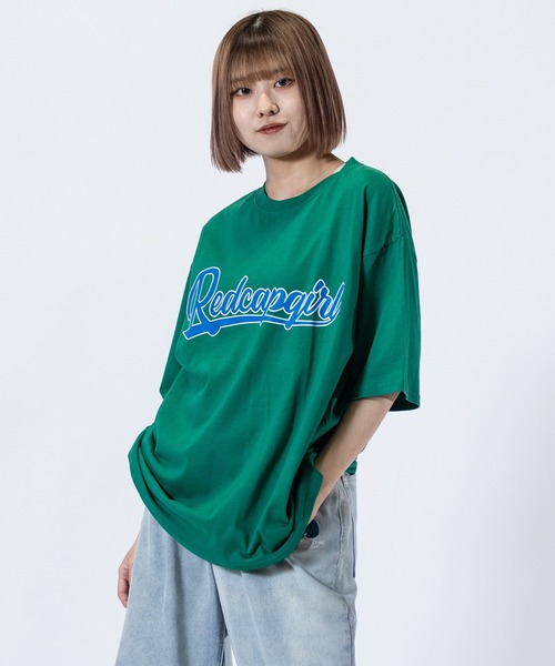 Red Cap Girl(レッドキャプガール)の「【a-r】〔Red Cap Girl/レッドキャップガール〕天竺 RCGフロントプリント/バックプリント カラーTシャツ(Tシャツ/カットソー・メンズ・ホワイト/ブラック/ダークグリーン/ブルー/ブルー系その他/サックスブルー系/グリーン/ホワイト系その他・MEDIUM/LARGE/X-LARGE)」の11枚目の写真