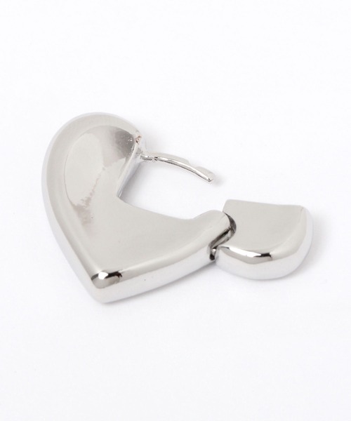 Me%（ミィパーセント）の「BIGハートワンタッチピアス（ピアス（両耳用）・レディース・グレー/イエロー・FREE）」の8枚目の写真