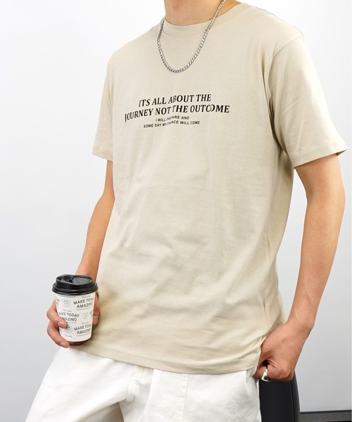 Burner（バーナー）の「【GROOVY STORE】メッセージロゴプリントTシャツ（Tシャツ/カットソー・メンズ・ピンク/ベージュ/ブラック系その他/レッド/ブラック/ホワイト/オレンジ/ブラック系その他2/グリーン/ホワイト系その他/ネイビー/グリーン系その他・L/M/LL）」の7枚目の写真