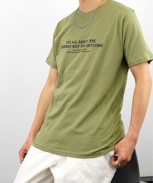 Burner（バーナー）の「【GROOVY STORE】メッセージロゴプリントTシャツ（Tシャツ/カットソー・メンズ・ピンク/ベージュ/ブラック系その他/レッド/ブラック/ホワイト/オレンジ/ブラック系その他2/グリーン/ホワイト系その他/ネイビー/グリーン系その他・L/M/LL）」の9枚目の写真