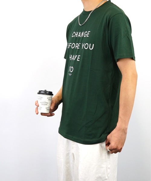 Burner（バーナー）の「【GROOVY STORE】メッセージロゴプリントTシャツ（Tシャツ/カットソー・メンズ・ピンク/ベージュ/ブラック系その他/レッド/ブラック/ホワイト/オレンジ/ブラック系その他2/グリーン/ホワイト系その他/ネイビー/グリーン系その他・L/M/LL）」の20枚目の写真