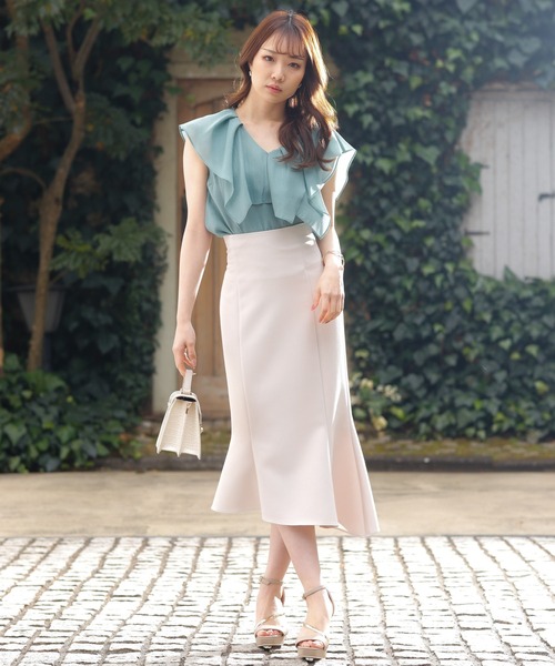 LIPSERVICE（リップサービス）の「BIGラッフルカラーブラウス（シャツ/ブラウス・レディース・ホワイト/ブラック/グリーン/ピンク系その他・FREE）」の19枚目の写真