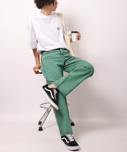 k．u．i（ケーユーアイ）の「MARENGO ワイドカラーデニムパンツ（デニムパンツ・メンズ・グリーン/パープル/イエロー/レッド/ブルー・M/S/L）」の11枚目の写真