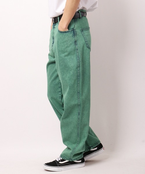 k．u．i（ケーユーアイ）の「MARENGO ワイドカラーデニムパンツ（デニムパンツ・メンズ・グリーン/パープル/イエロー/レッド/ブルー・M/S/L）」の9枚目の写真