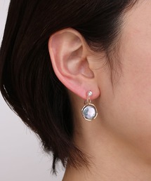 Manon's Selection（マノンズセレクション）の「1粒ストーンパールデザインリングイヤリング（イヤリング）」