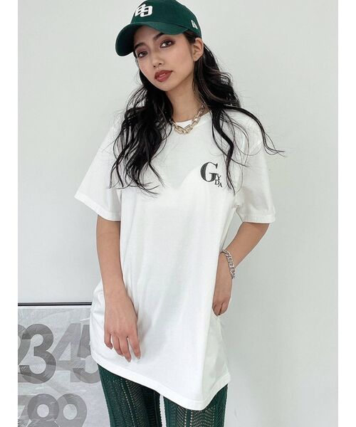 GYDA(ジェイダ)の「【WEB限定】GYDA MOTIF BIG Tシャツ(Tシャツ/カットソー・レディース・オフホワイト/ブラック/ベージュ・FREE)」の8枚目の写真