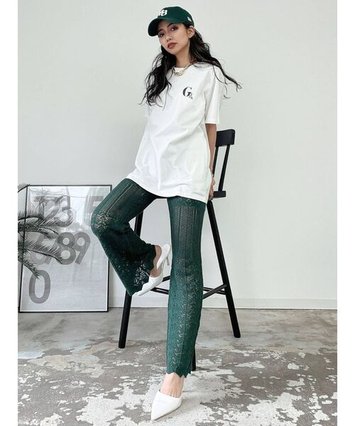 GYDA(ジェイダ)の「【WEB限定】GYDA MOTIF BIG Tシャツ(Tシャツ/カットソー・レディース・オフホワイト/ブラック/ベージュ・FREE)」の20枚目の写真
