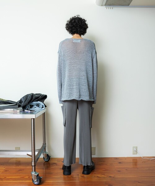 kotohayokozawa（コトハヨコザワ）の「STUDIOUS別注 PLEAT CARGO PANTS（その他パンツ・メンズ・ブラック/グレー/ミント・S/M）」の4枚目の写真