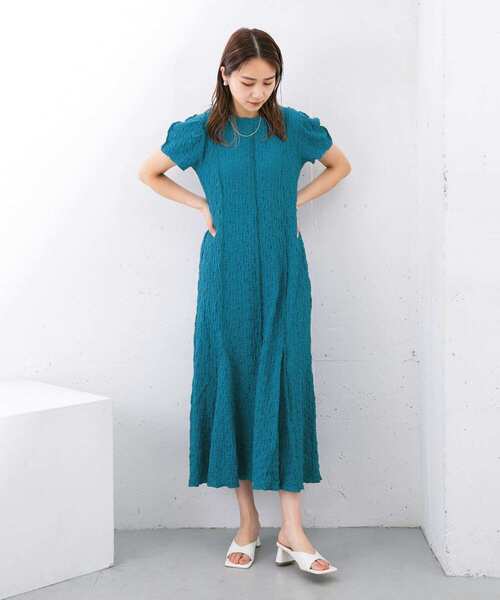 KBF（ケイビーエフ）の「『WEB/一部店舗限定』ランダムシャーリングフレアワンピース（ワンピース・レディース・ブラック/イエロー/ブルー・ONE）」の13枚目の写真