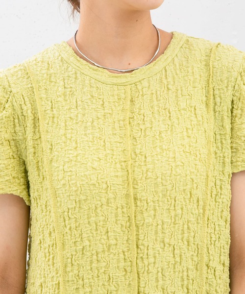 KBF（ケイビーエフ）の「『WEB/一部店舗限定』ランダムシャーリングフレアワンピース（ワンピース・レディース・ブラック/イエロー/ブルー・ONE）」の19枚目の写真