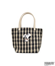 SNOOPY RAFFIA BAG / スヌーピー ラフィアトートバッグ S