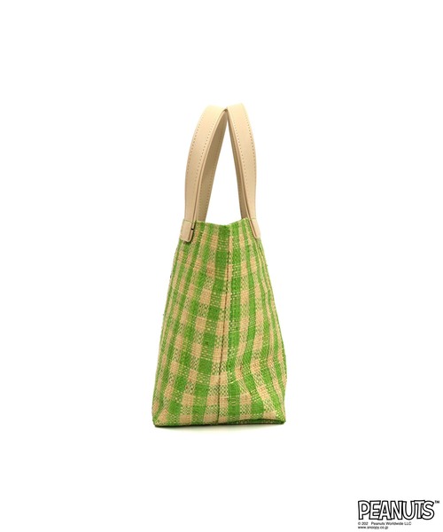 SNOOPY(スヌーピー)の「SNOOPY RAFFIA BAG / スヌーピー ラフィアトートバッグ S(トートバッグ・レディース・ブラック/ピンク/グリーン・FREE)」の7枚目の写真