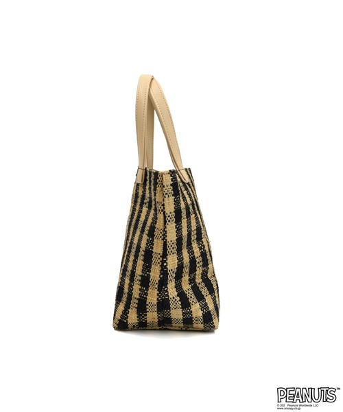 SNOOPY(スヌーピー)の「SNOOPY RAFFIA BAG / スヌーピー ラフィアトートバッグ S(トートバッグ・レディース・ブラック/ピンク/グリーン・FREE)」の9枚目の写真