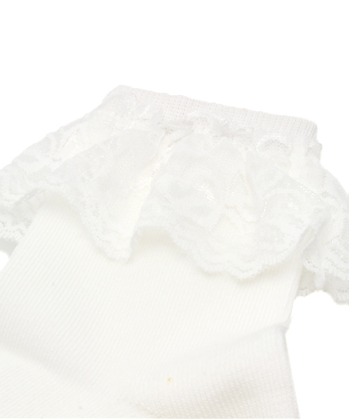 WEGO（ウィゴー）の「WEGO/レースソックス（ソックス/靴下・レディース・ホワイト・FREE）」の2枚目の写真